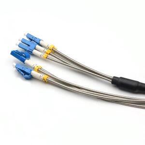 실외 CPRI 광섬유  코드 100m LC 4코어 멀티 케이블 FTTH 점퍼