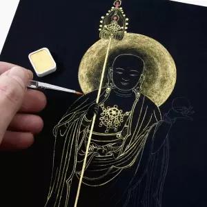 지장보살 금필 DIY 색칠 채색 부처님 그림 그리기 세트 사경 불교