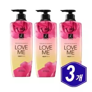 엘라스틴 퍼퓸 러브미 샴푸 600ml x 3개 중년 남자 여자 시니어 모발 두피 관리