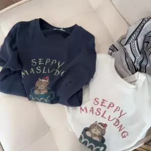 여성용 캐주얼 봄 여름 고양이 데일리 프린트 프린트티 캐릭터 티셔츠 찻잔 트렌드 반팔 상의 스포M2