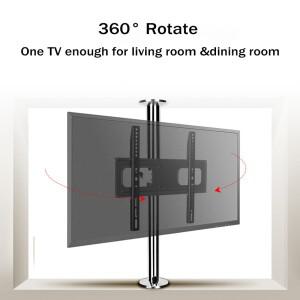 BG11 스테인레스  LCD TV 스탠드 마운트 브래킷 파티션 벽 높이 조절 23-65 인치 86-114cm 신제품 회전