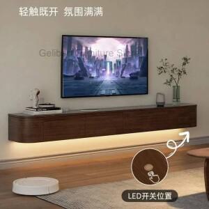 럭셔리 지원 Tv 스탠드 선반 스토리지 캐비닛 Ps5 사이드 보드 나무 최상급의 Meuble Suspendu 콘솔 가구
