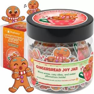 포지티브 진저브레드 병 60가지 재미있는 카드 스타킹 스터퍼 크리스마스 화이트 엘리펀트 선물 10대 여성