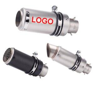 51mm 60mm 범용 오토바이 배기 sc 머플러 소음기 스틸 DB 프로젝트 Z800 900 Z1000 CBR600 S1000RR MT07 MT09