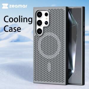 삼성 호환 S26 S25 S24 S23 S22 울트라 FE 플러스호환용 마그네틱 쿨링 허니콤 케이스 MagSafe 무선 충전