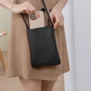 심플크로스백 폰크로스백 가죽 핸드폰 가방 미니백 심플 크로스백 DD 12341