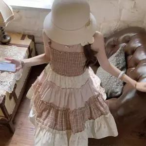 [신세계라이브쇼핑][옷자락] 여자 예쁜 플라워 캉캉 스모크 미니 나시 원피스