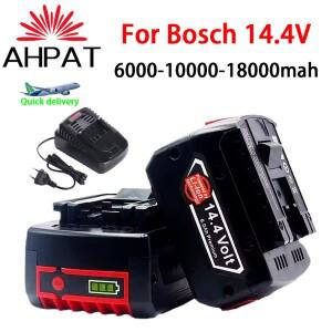 GBH GDR GSR 1080 DDS180 BAT614G 교체용 리튬 이온 배터리 충전기 세트용 14.4V 6.0Ah Bosch 전동 공구용