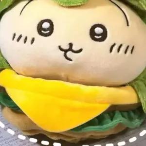 먼작귀 치이카와 햄버거옷 인형 우사기 하치와레 20cm