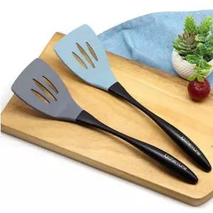 [콩심팥심]실리콘 뒤집개 뒤집게 뒤지개 스파츌라 그레이 32cm