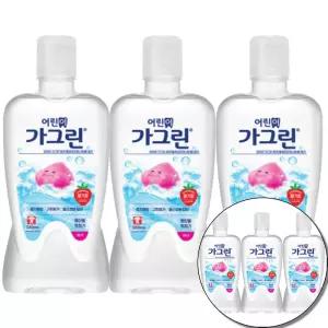 유아가그린 어린이가그린 아동 가글 딸기맛 x 380ml 3개