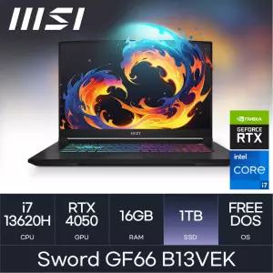 MSI 소드 스워드 GF66 B13VEK / i7-13620H / RTX4050 (D5-16GB / 1TB) 마우스 HMC