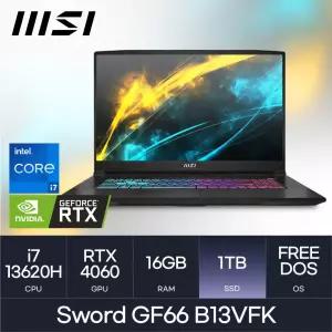 MSI 게이밍노트북 i7 / 4060 / GF66 B13VFK l (D5-16GB / 1TB) 마우스 HMC