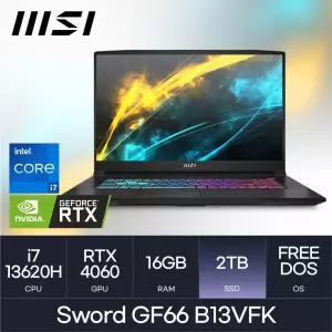MSI 게이밍노트북 i7 / 4060 / GF66 B13VFK l (D5-16GB / 2TB) 마우스 HMC