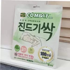 컴배트 진드기싹 시트 4개 진드기방역 진드기퇴치 진드기이불