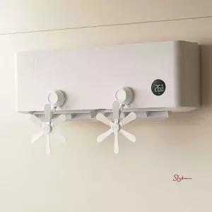 에어컨바람막이 천장형 벽걸이 2개 각도조절 개비 날개 가드 순환팬 에어 가림막 에어가이드 여름nop848