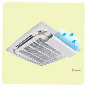 에어컨바람막이 가드 조절되는 가림막 날개 천장형 에어가이드 에어 방opq567