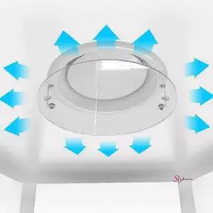 에어컨바람막이 원형향기제용34cm 날개 가림막 가드 에어가이드 에어qrs885