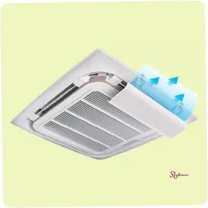 에어컨바람막이 가림막 조절되는 천장형 가드 날개 에어가이드 에어 방bcd550