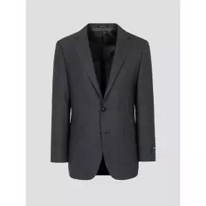 (갤럭시) [Prestige] 울/실크 조직솔리드 레귤러핏 수트 재킷 - 그레이 GA6301P173