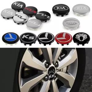 자동차휠캡 56/65mm 자동차 휠 센터 허브 캡 스티커 배지 커버 기아 스포티지 모닝 씨드 리오 니로 스토닉