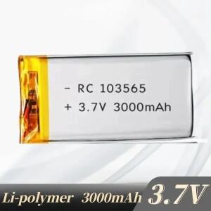 103565 3.7V 3000mAh 태블릿 모바일 전원 충전용 리튬 폴리머 충전식 배터리GPS PSP PAD 전자책 POS 기계