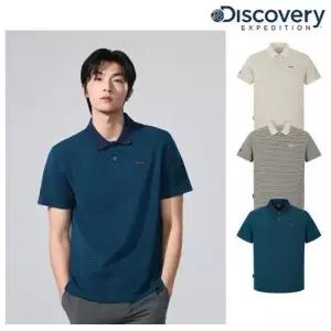 디스커버리 26SS 남성 테드 스트라이프 카라티 피케 폴로 티셔츠 DMTS81063 403716