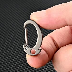 티타늄 합금 헤비 듀티 카라비너 키체인 퀵 릴리즈 훅 키링 세트 배낭