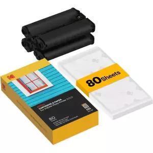 KODAK 독 플러스 및 포토 프린터 카트리지 PHC80 리필 인화지 80 팩