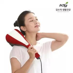 김수자 듀얼팡팡 2구 핸드안마기 어깨 목 등 전동 가정용 마사지기