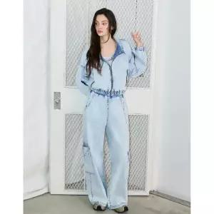 [롯데백화점]에고이스트 [CAPSULE LINE]아웃포켓 와이드 데님팬츠 ES2DP560