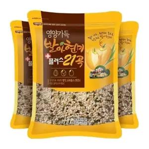 현대농산 발아현미 21곡 18kg (600gx3봉)wp