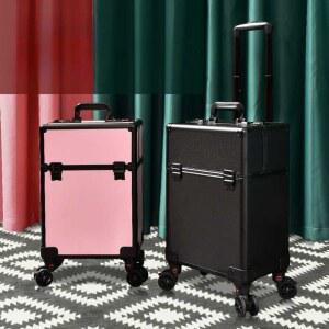 현장 가방 짐벌 수납 불가 탈착 네일아트 일체형휠 블랙 기본 메이크업