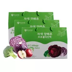 오가닉가든 자색양배추 브로컬리진액 90ml 30포 x 3박스