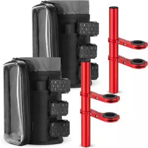 자전거 물병 홀더 장착 오토바이 유모차 스쿠터 휠체어 방수 휴대폰 가방 더 많은 장치 지름 3.6인치 병