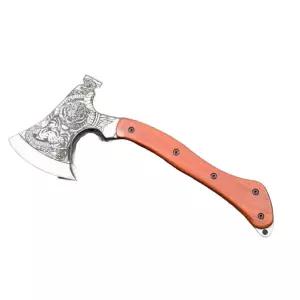 고탄소강철 캠핑용 손도끼 강철 캠핑 핸드메이드 참골도끼 장작패기 아웃도어 다용도 메탈핸들