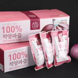 무안군 자색 빨간양파즙 100ml 90개 선물세트 한가위 명절 추석 가족 모임