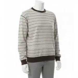 단톤 MUST IT_ 26SS LONG SLEEVE SWEAT T-SHIRT DTC0203-TCB BEIGE X BROWN MULTI) 롱 슬리브 스? 티셔츠)