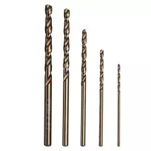 호환  5pcs HSS M35 코발트 드릴 비트 세트로 정밀 드릴링 스테인레스 스틸 프로젝트용 1mm 1 5mm 2mm 2 5m