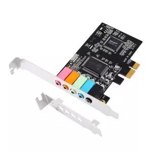 K1KF PCIE 사운드 카드 6 채널 사운드 카드 CMI8738 칩 Pci-e 5.1 스테레오 효 3264 비트 Windows 7 8