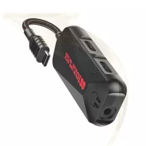 3-in-1 게임폰 사운드 카드 Type-C  3.5mm 휴대폰 핸드폰 게임 사운드 카드 60W 나일론 24Bit 96Hz 고해상