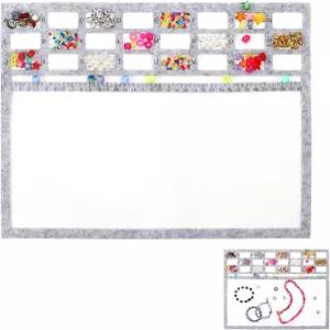 대형 직사각형 펠트 비딩 매트 센티미터 알파벳 눈금이 있는 비즈 디자인 보드 아트 크래프트 주얼리 제작