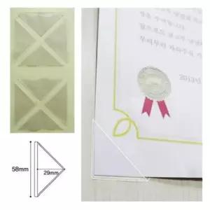 [문구/오피스] 미니 상장 사진부착 코너스틱 100매 800P 삼각