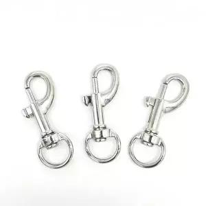 [골드스마일]SPS 권총형 개고리 걸쇠 실버색상 10p 키링부자재 수직걸쇠