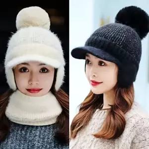 루시 귀달이 털모자 넥워머세트 겨울 방한 니트 방울모자 워머 겨울넥워머 겨울넥워머
