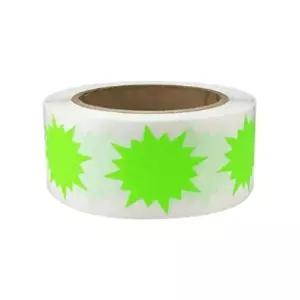 고품질 WL 네온 연두 폭발 스티커 포인트 형광 대용량 500pcs 다이어리꾸미기 꾸미스티커 WFNUEAI