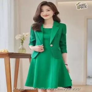스커트 여성정장원피스 봄가을 코트 조거 OP3