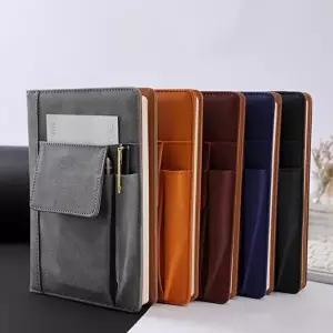 고품질 A5 가죽커버 포켓다이어리 업무용 노트 수첩 기록장 업무다이어리 일기장다이어리 업무수첩 WFNUHA