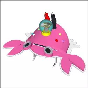 [하프클럽/브이와이]뉴 왕 꽃게 LED 진동로봇 과학상자 만들기