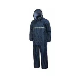 (튼튼)AJ-SAA 방수복 신사우의 곤색 세트 (중 대 특대)우비 비옷 우비 어른용 남녀공용 낚시 등산 골프 스